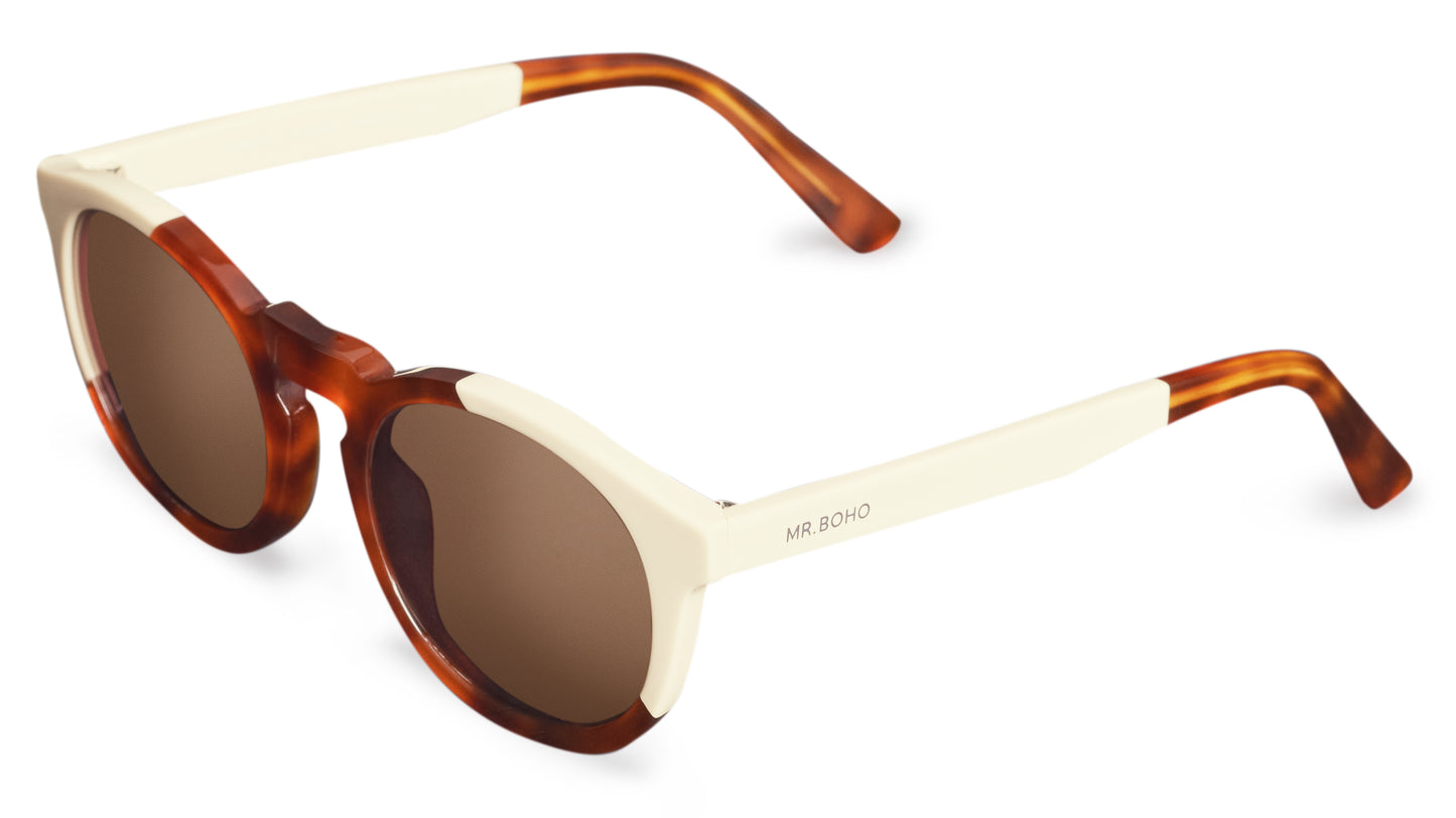 Cream/Leo Tortoise Jordaan With Classical Lenses