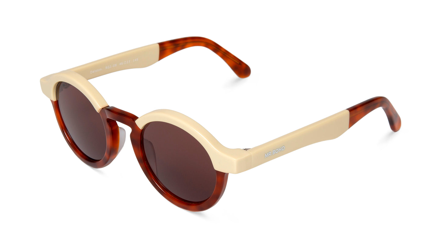 Cream/Leo Tortoise Dalston With Classical Lenses