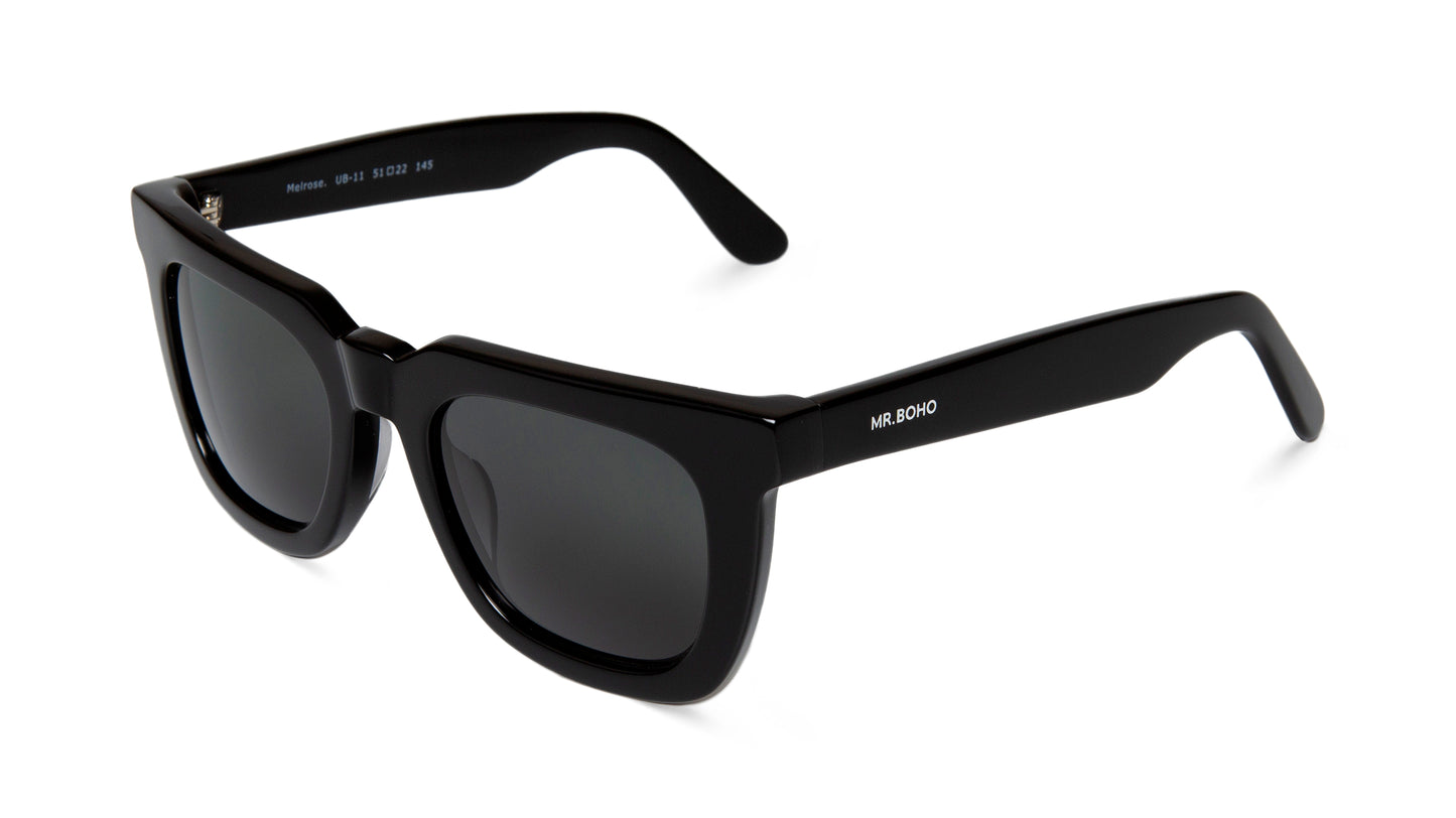 Black Melrose With Classical Lenses